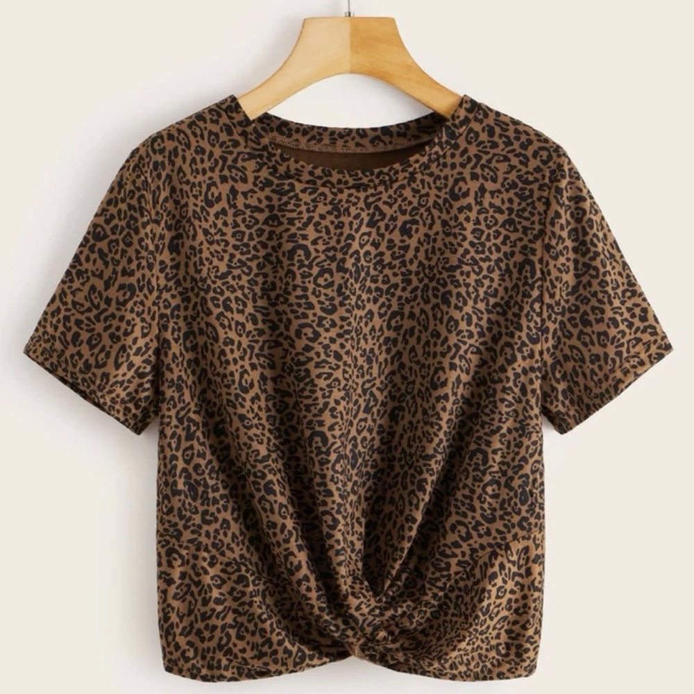 Leopard Shein top .